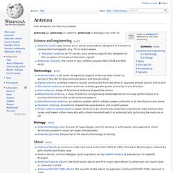 Antenna, wikipedia