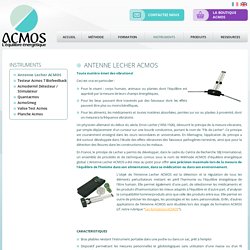 Antenne Lecher Acmos - acmos
