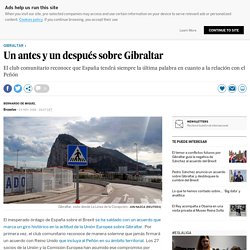 Un antes y un después sobre Gibraltar