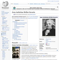 Jean Anthelme Brillat-Savarin
