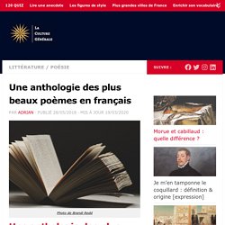 Une anthologie des plus beaux poèmes en français