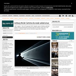 Anthony McCall a Lugano. L’artista che rende solida la luce