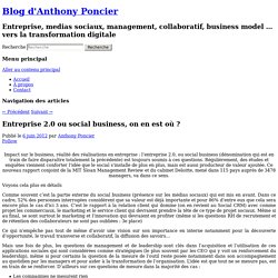 Entreprise 2.0 ou social business, on en est où ?
