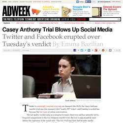 Casey Anthony Trial Provides Hot Topic for Social Media