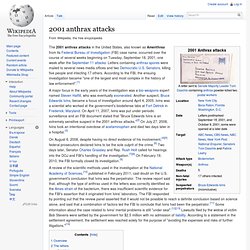 2001 anthrax attacks