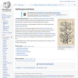 Anthropocentrisme