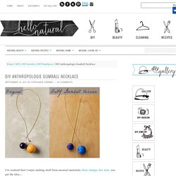 DIY Anthropologie Gumball Necklace