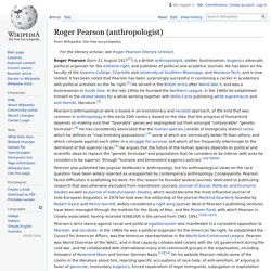 Roger Pearson (anthropologist) - Wikipedia