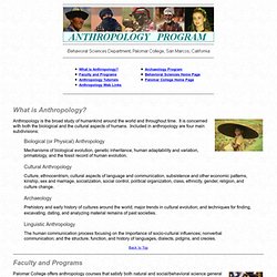 Anthropology Home Page