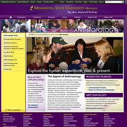 Anthropology Department – Minnesota State University, Mankato