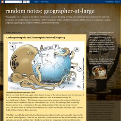 Anthropomorphic and Zoomorphic Satirical Maps:#3