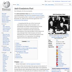 Anti-Comintern Pact