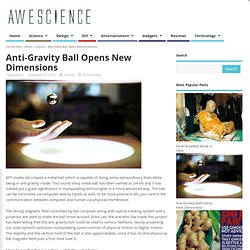 Anti-Gravity Ball Opens New Dimensions - Awescience.com