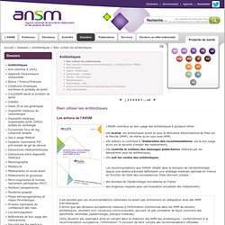 Plan national d'alerte sur les antibiotiques - Contribution de l'ANSM