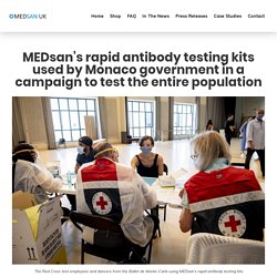 MEDsan’s rapid antibody testing kits used by Monaco government