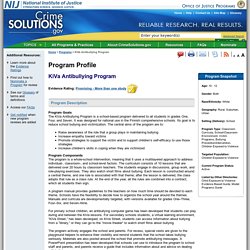 Program: KiVa Antibullying Program - CrimeSolutions.gov
