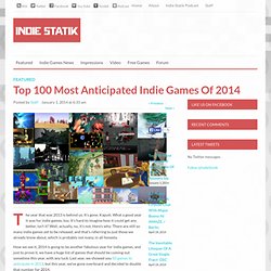 Top 100 Most Anticipated Indie Games Of 2014