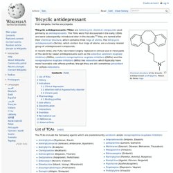 Tricyclic antidepressant