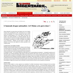Antifascisme - L’immonde drague nationaliste : le F-Haine a de quoi crâner ! - Le site du Monde libertaire