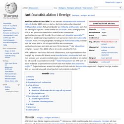 Antifascistisk aktion i Sverige