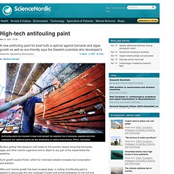 High-tech antifouling paint