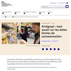 Antigaspi : tout savoir sur les dates limites de consommation