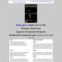 Antigone de Sophocle (2ème partie)