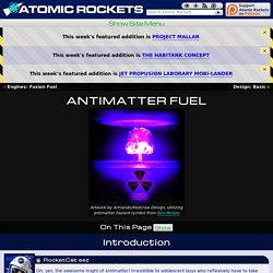 Antimatter Fuel - Atomic Rockets