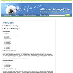 Allergen Antimykotika Allergie natamycin Allergologie