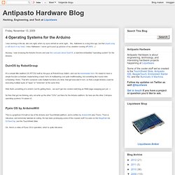 4 Operating Systems for the Arduino