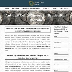 Antique Coins Buyers in Bradenton, Florida - Antique Coins Buyers