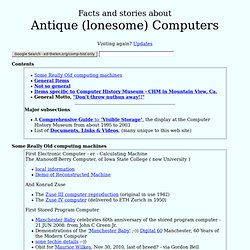 Antique Computers - Ed Thelen