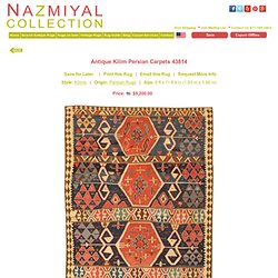 Antique Kilim Persian Carpets 43814