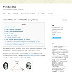 Thesis, antithesis, synthesis pdf picture
