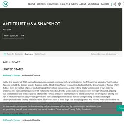 Antitrust M&A Snapshot - McDermott Will & Emery