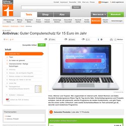 Antivirus - Guter Computerschutz für 15 Euro im Jahr