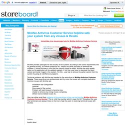 McAfee Antivirus Customer Service helpline safe your system fr...