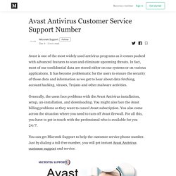 Avast Antivirus Customer Service Support Number - Microtek Support - Medium