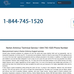 Norton Antivirus Customer Care 1-844-745-1520 Help/Support Number
