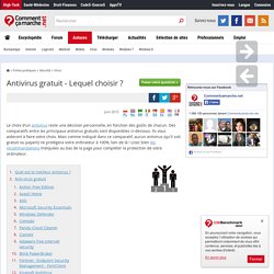 Antivirus gratuit - Lequel choisir ?