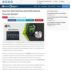 How are AVG Antivirus and AVG Internet Security similar?