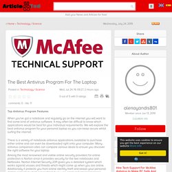 The Best Antivirus Program For The Laptop Article