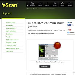eScan : Secure – Scalable – Reliable : Antivirus, Content Security and Firewall Protection for Servers and Endpoints