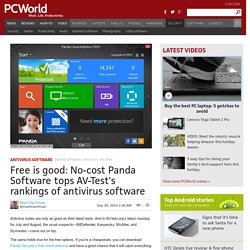 Free antivirus software Panda tops AV-Test's security rankings