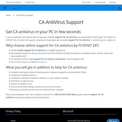 CA AntiVirus Support