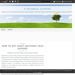 How to get Avast ANtivirus Tech Support - E-technical Support