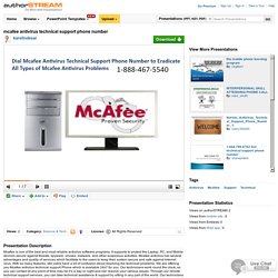 Mcafee Antivirus Technical Support Phone Number