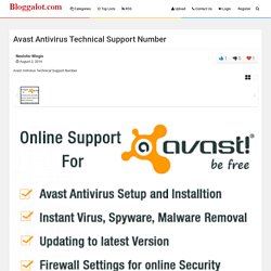 Avast Antivirus Technical Support Number