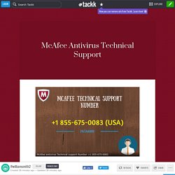 McAfee Antivirus Technical Support