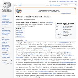 Antoine Gilbert Griffet de Labaume